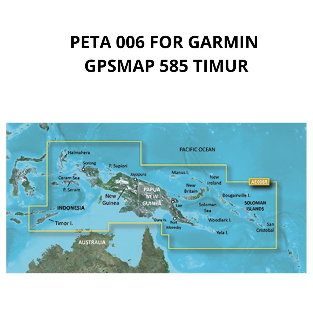 PETA 006 FOR GARMIN GPSMAP 585 TIMUR