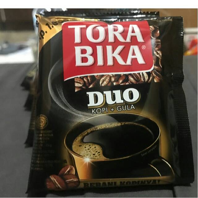 

Kopi hitam torabika duo + gula isi 5 sachet