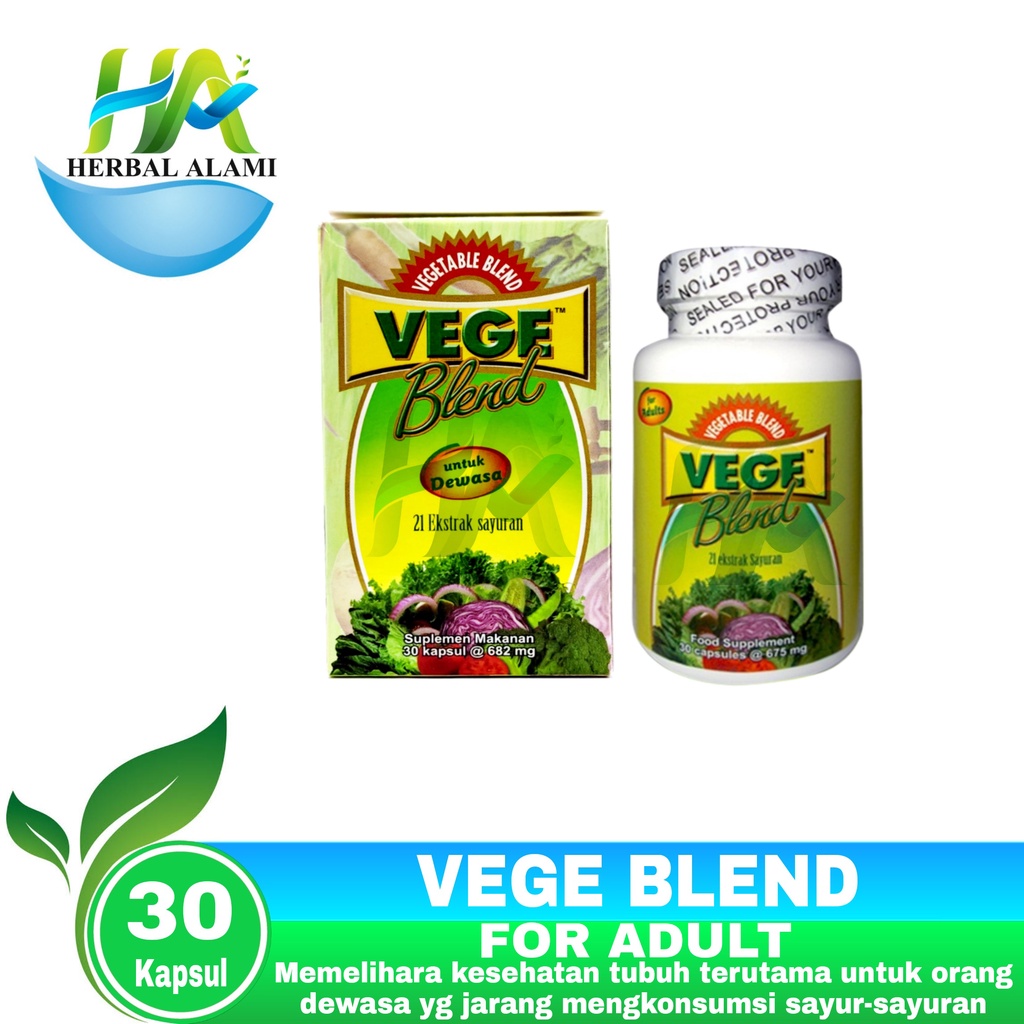 VegeBlend 21 for Adult isi 30 Kapsul - Vege Blend Dewasa