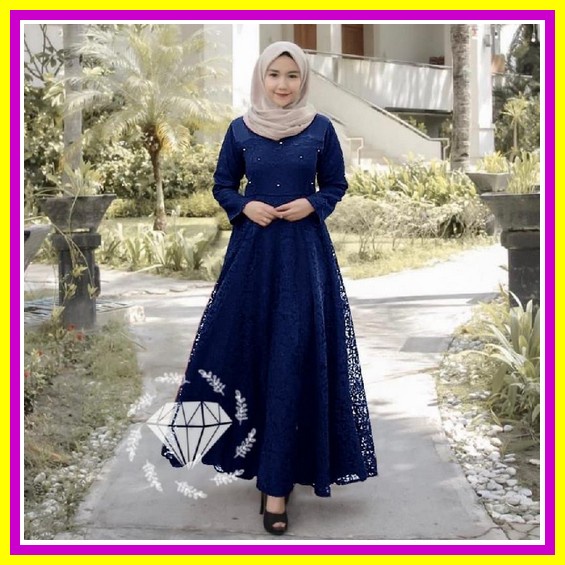 Gamis Wanita Gamis Muslim Dewasa Dress Wanita Terbaru 2022 Gamis Lebaran Dress Hari Raya Baju Hari R