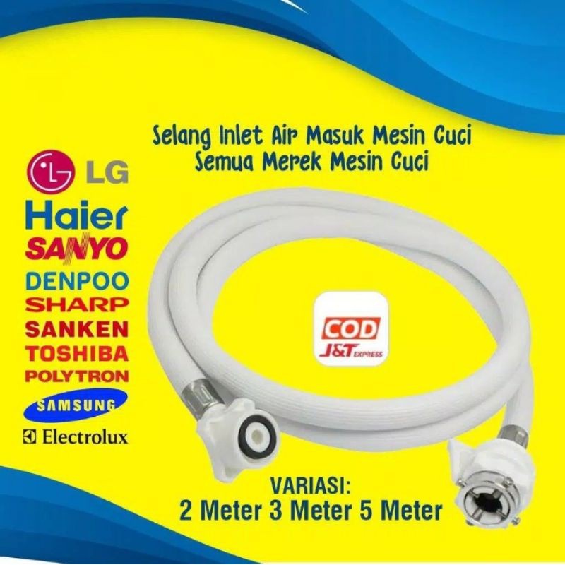 selang mesin cuci 1 tabung otomatis automatic selang water inlet