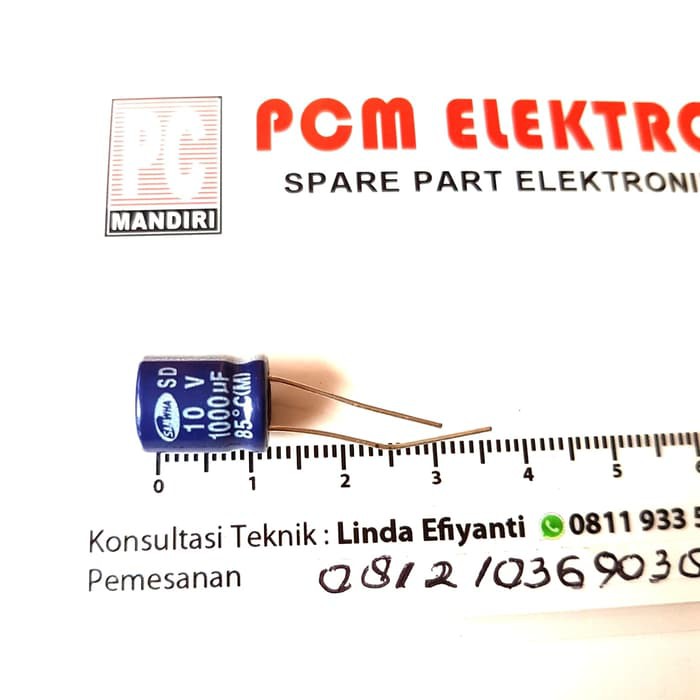 New Capasitor Kapasitor Elco 1000uf 10v 1000 mikro 10volt
