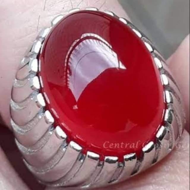 CINCIN BATU AKIK MERAH DELIMA