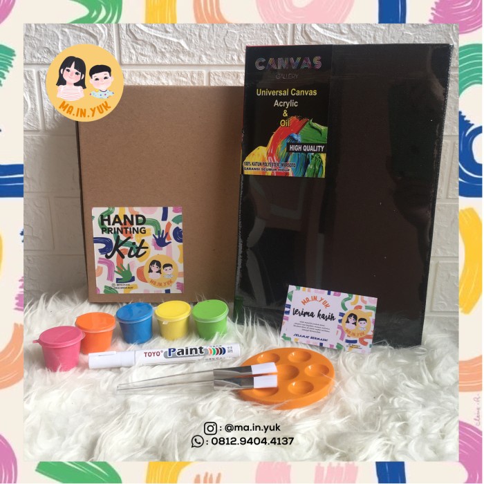 [COD} HAND PRINTING KIT / DIY CANVAS / DIY PAINTING