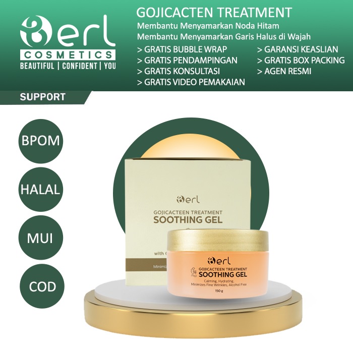 Masker Penenang Jerawat Agar Tidak Meradang B Erl Cosmetics Gojicacteen Treatment Soothing Gel Berl