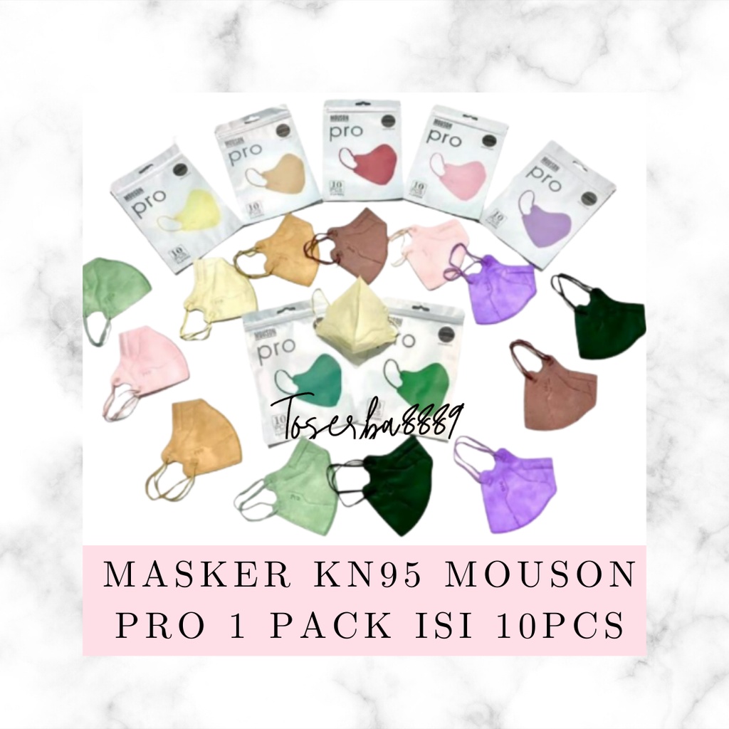 Masker KN95 Mouson Pro isi 10pcs Masker KN95 Mouson Pro Disposable face mask isi 10pcs ORIGINAL