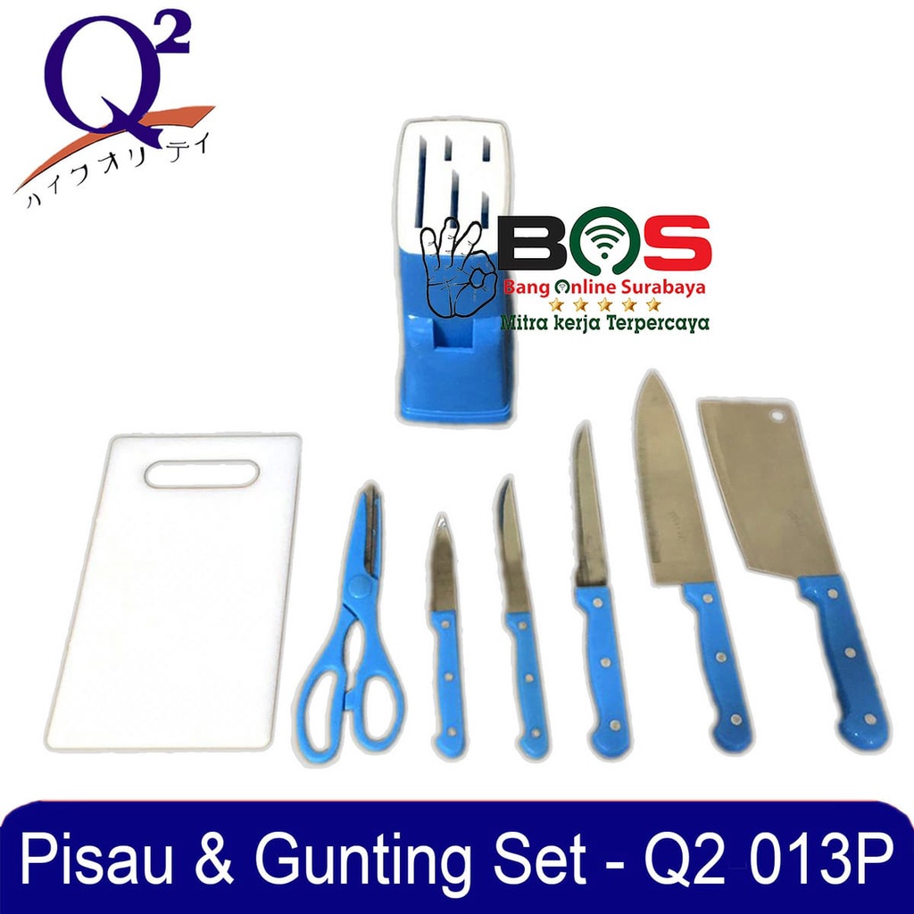 Pisau Gunting Dapur Telenan Pisau Set Q2-103 Q2 103 Pisau Serbaguna Lengkap