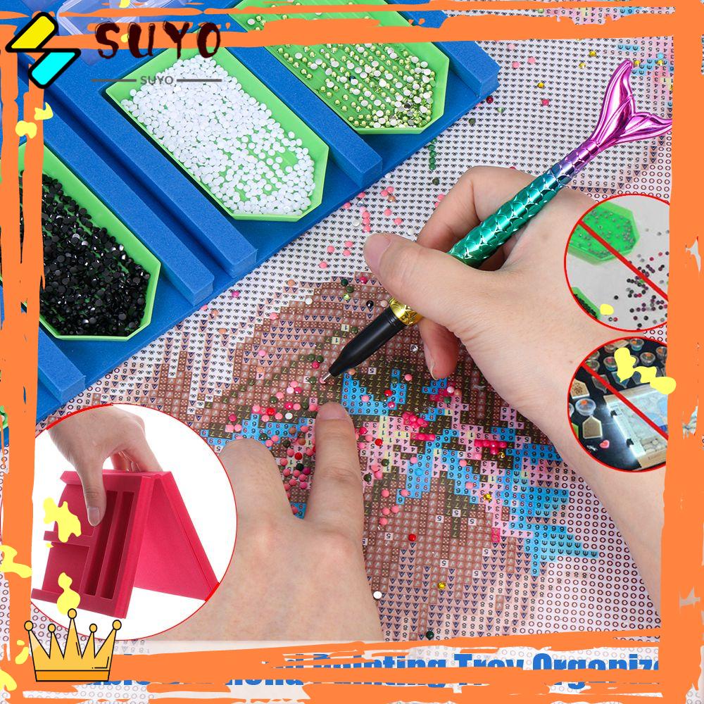 Suyo Nampan Organizer Lukisan Diamond DIY Bisa Dilipat