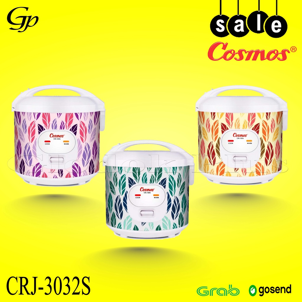 Cosmos CRJ-323S Rice Cooker 1.8 Liter l Magic Com CRJ323S 1.8 liter 323 s