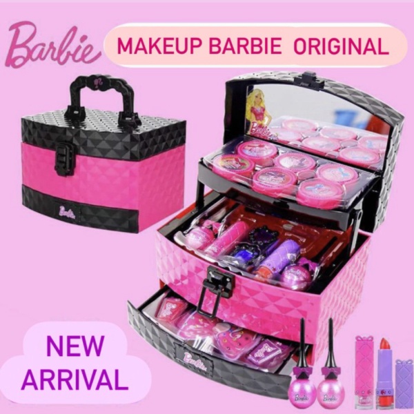

KBR02 Mainan Makeup Kosmetik BARBIE ORIGINAL kutek aksesoris kado anak Murah