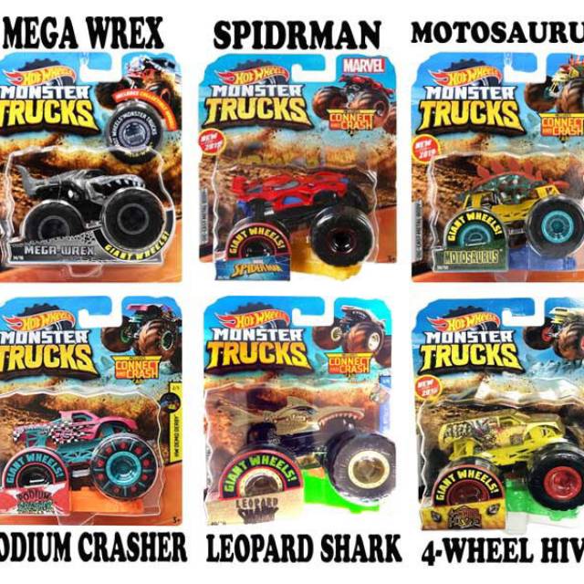 HOT WHEELS MONSTER TRUCK GIANT WHEELS / kado mobil hadiah mainan