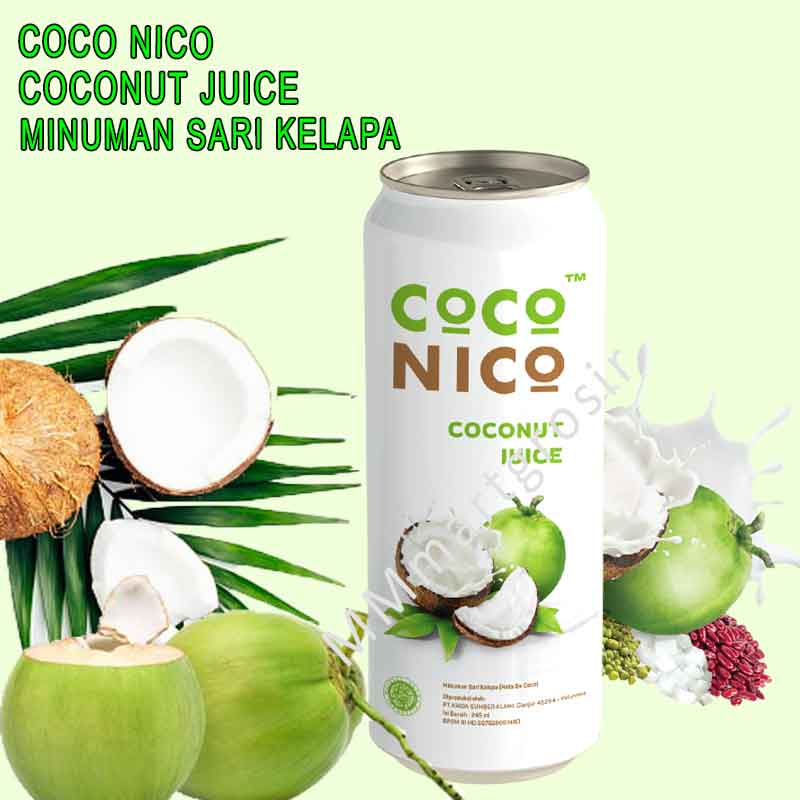 Coco Nico / Coconut Juice / Minuman Sari Kelapa / Nata De Coco 245ml