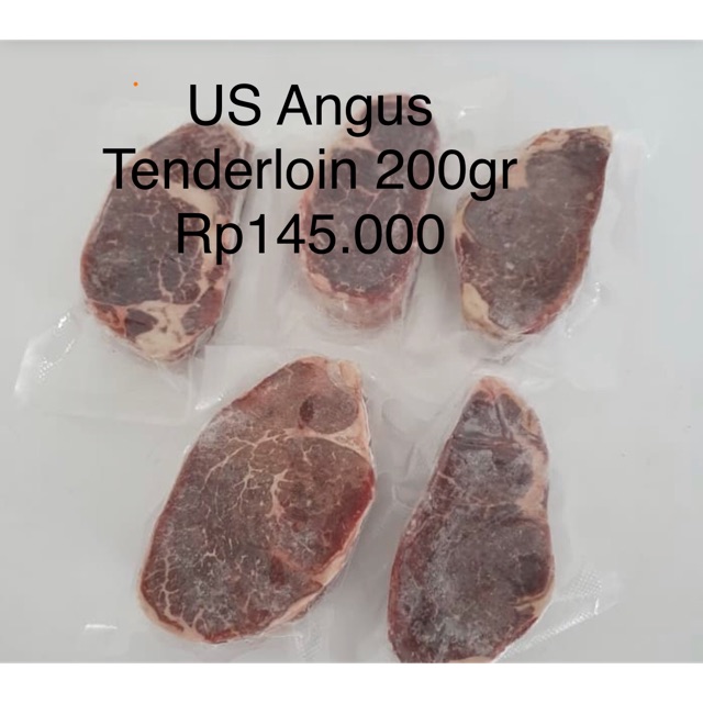 

Daging Sapi US Angus Tenderloin 200gr