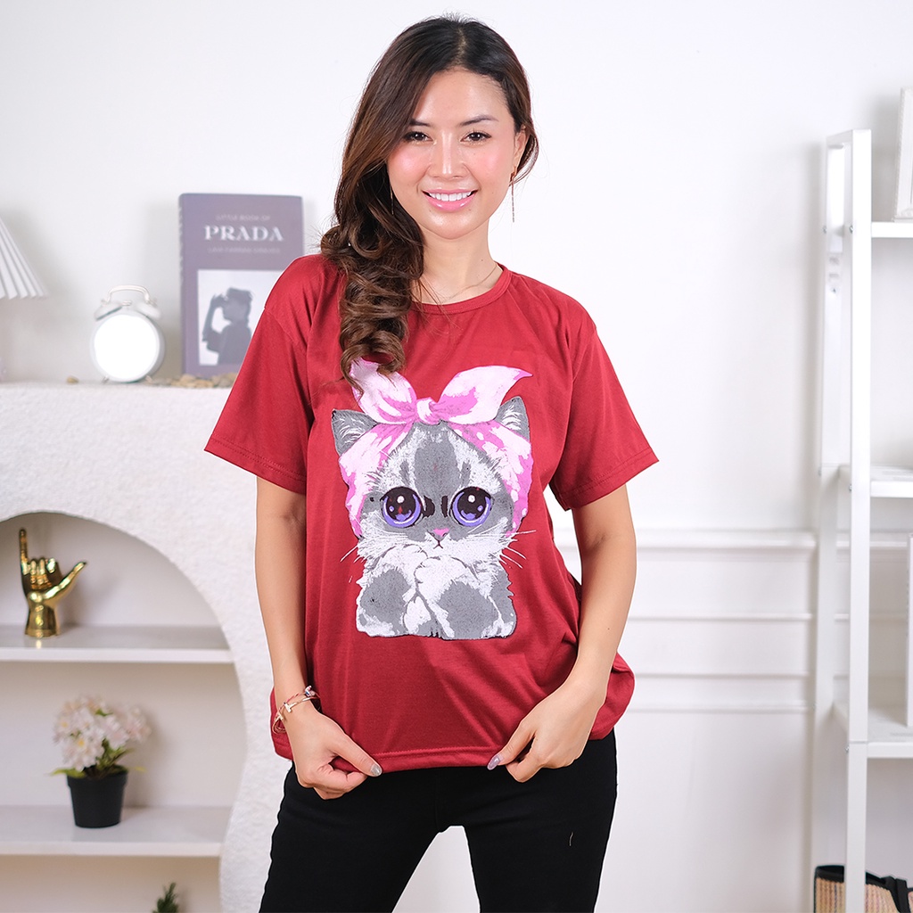 AFI - EC - Kaos Oversize Sweet Cat (LD 106, P 65)