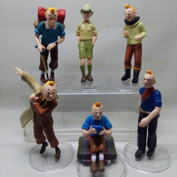 <<<<<] MAINAN ACTION FIGURE TINTIN PETUALANGAN SET