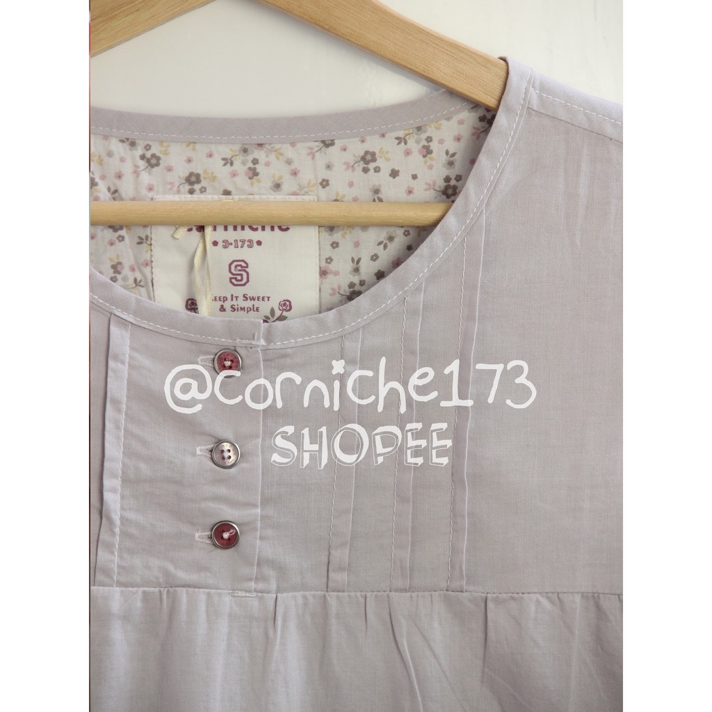 Corniche Deana Blouse Light Grey -TH231172