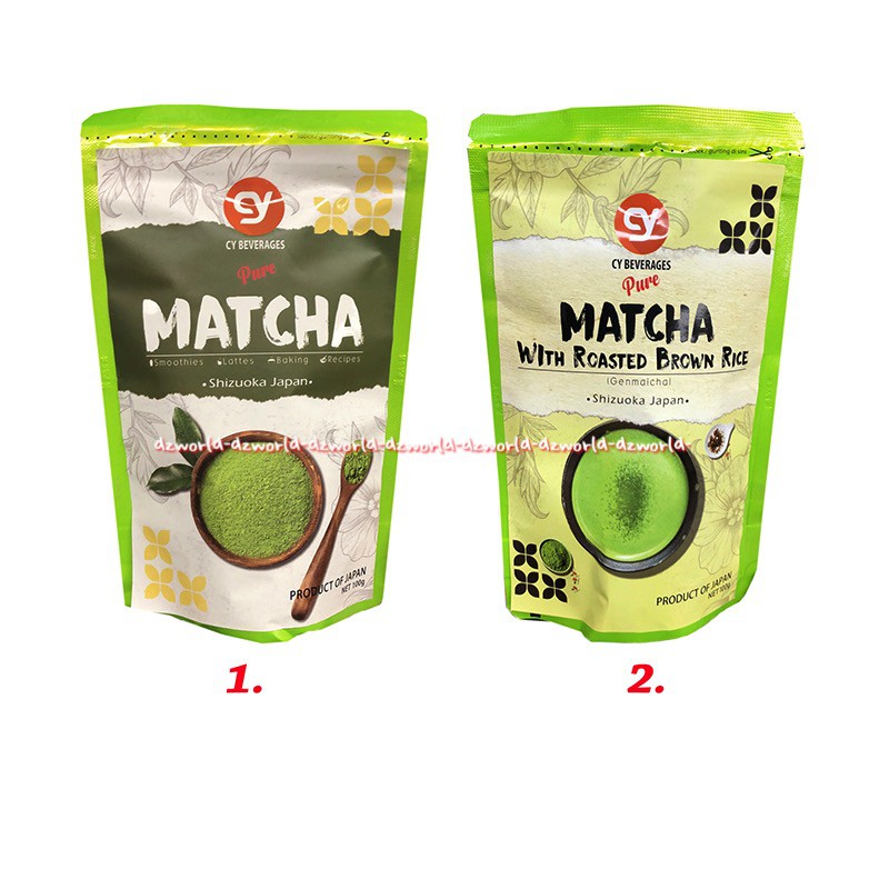 CY Pure Matcha With Roasted Brown Rice Shizuoka Japan 100gr