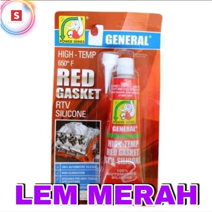 

Lem Silikon Packing Gasket Merah