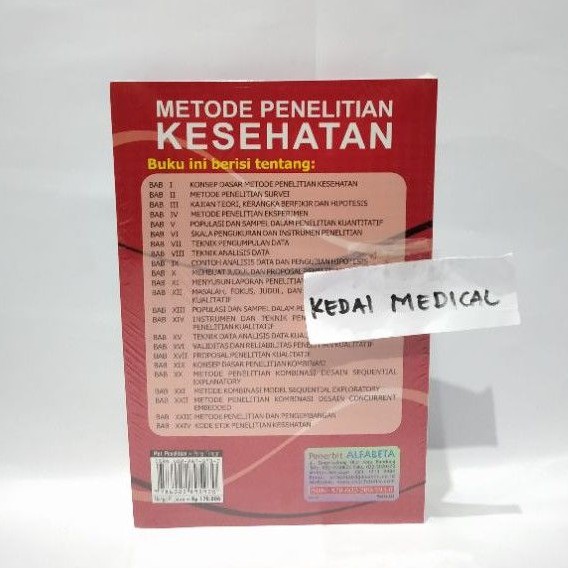 [ ORIGINAL ] BUKU METODE PENELITIAN KESEHATAN SUGIYONO BARU 2020