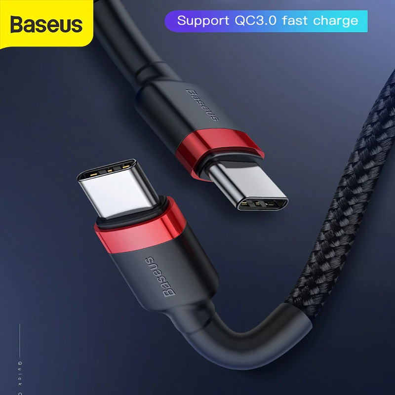 Baseus Kabel Data Cafule Series Type C To Type C 60W PD QC Fast Charging 1 Meter