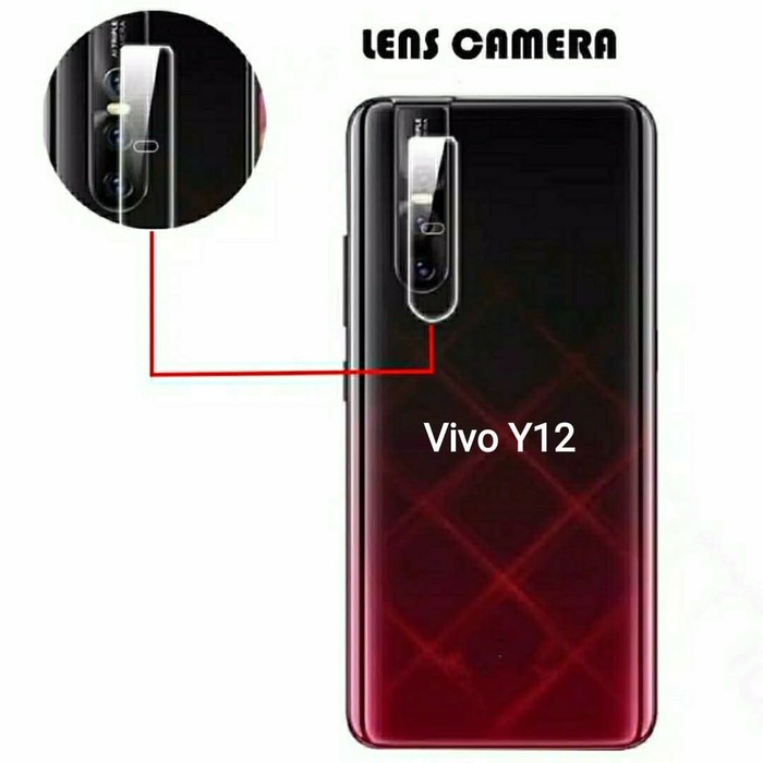 (KIRIM KILAT) Anti Gores Kamera Vivo Y12 - Antigores TG Tempered Glass