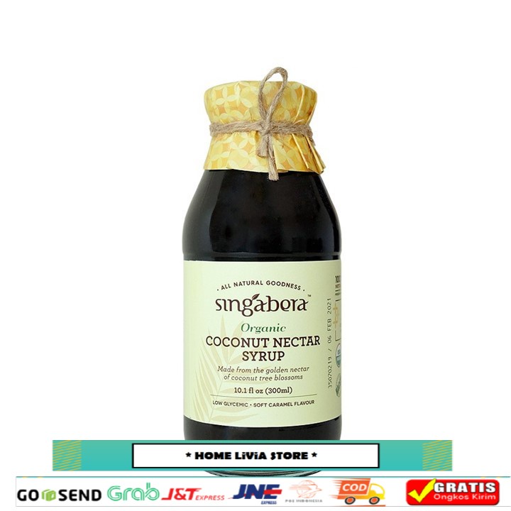 

Singabera Organic Coconut Sugar Syrup Bottle 280ml