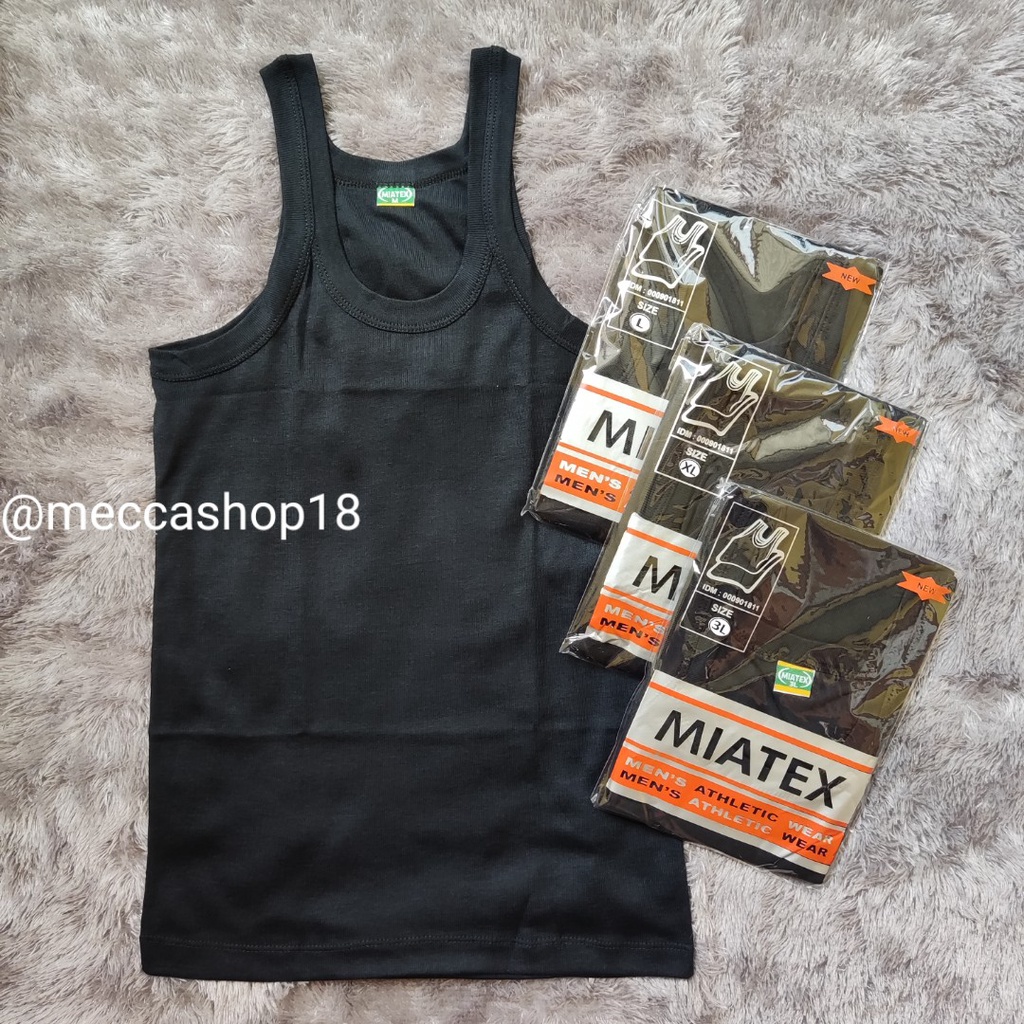 Singlet Kaos Dalam Tanktop Atasan Pria Warna Hitam