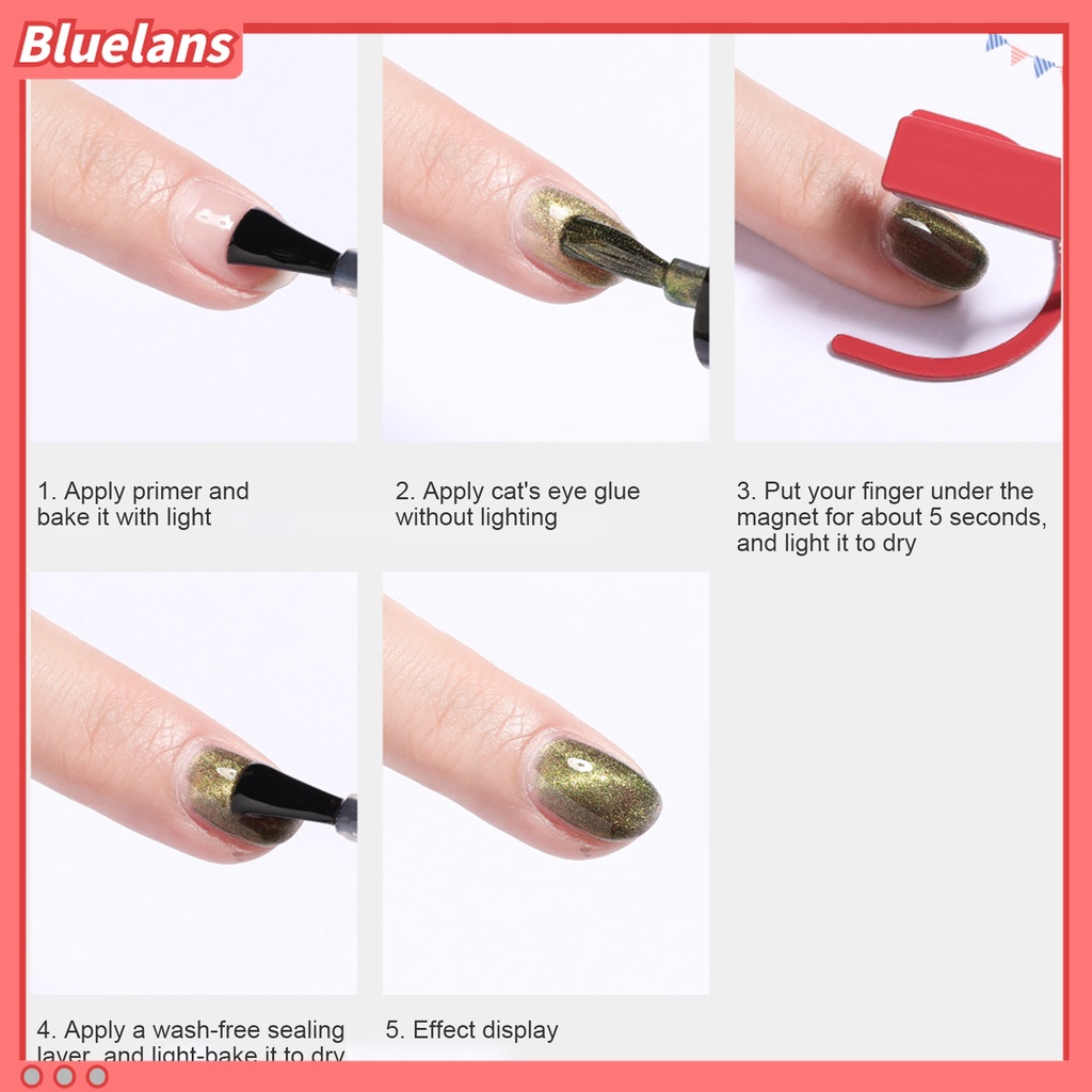 (In Stock) Kacamata Hitam Lensa Warna Warni ♡Bracket Magnetik Holder Kutek Gel Desain Mata Kucing Untuk Nail Art Wanita