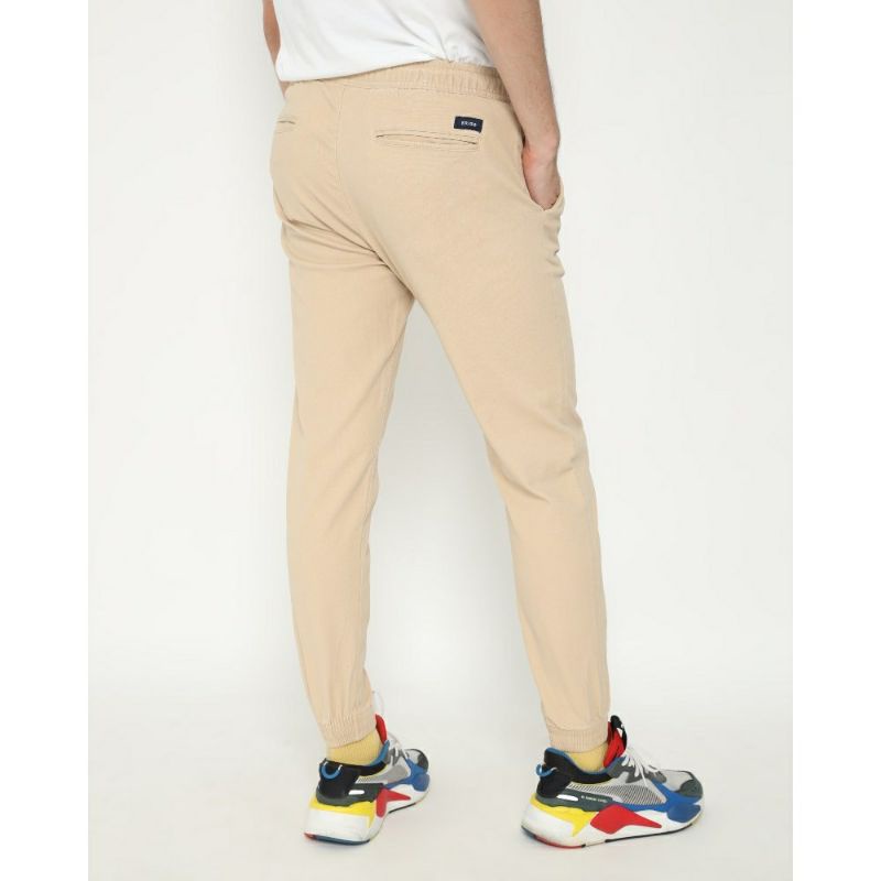 CELANA Pria SLIMFIT Panjang chino KERJA HARIAN HITAM MOCCA ABU GREY KREAM CREAM Sz 27 - 38