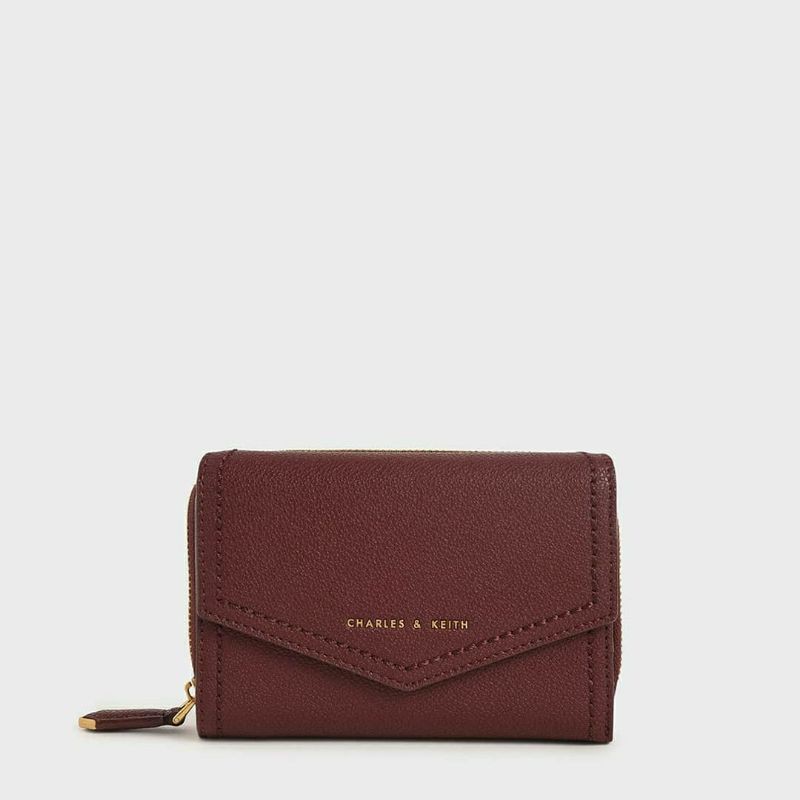 CK  Envelope Short Wallet / CK Small Envelope Wallet / / CK Stitch Trim Envelope Wallet