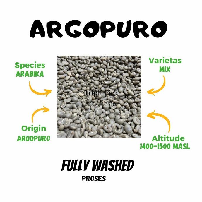 

Green bean / Biji kopi Arabika ARGOPURO - dryhull / Arabica Greenbeans
