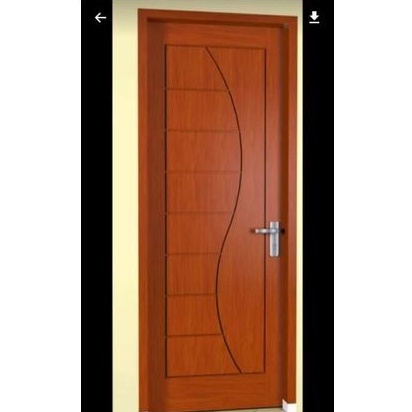 Kusen Pintu Berikut Daun Pintu Minimalis Motif S