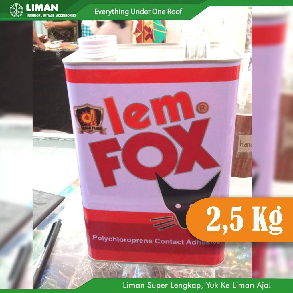 Lem Fox Merah 2,5 kg / Lem Sepatu  (Fox Merah Galon