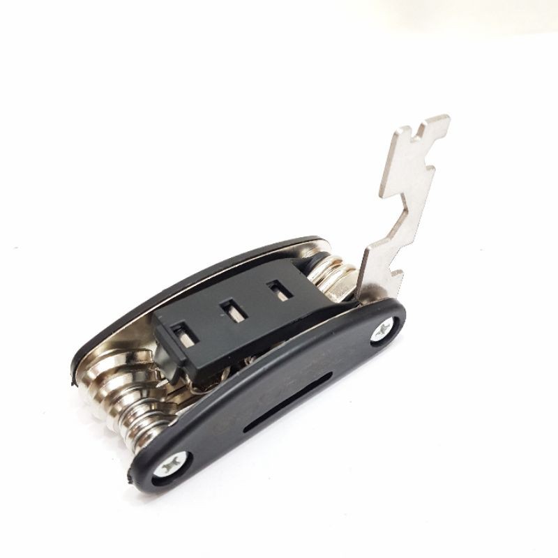Obeng Pocket /  16 in1 Pocket Tools set Stainless s1 / Kunci Set Obeng Lipat 16 in 1 Kunci Shock Skuter Motor Sepeda kunci L/Alat reparasi sepeda SerbaGuna 16 in 1 multifungsi Repair tools Obeng kunci L lengkap Stainless