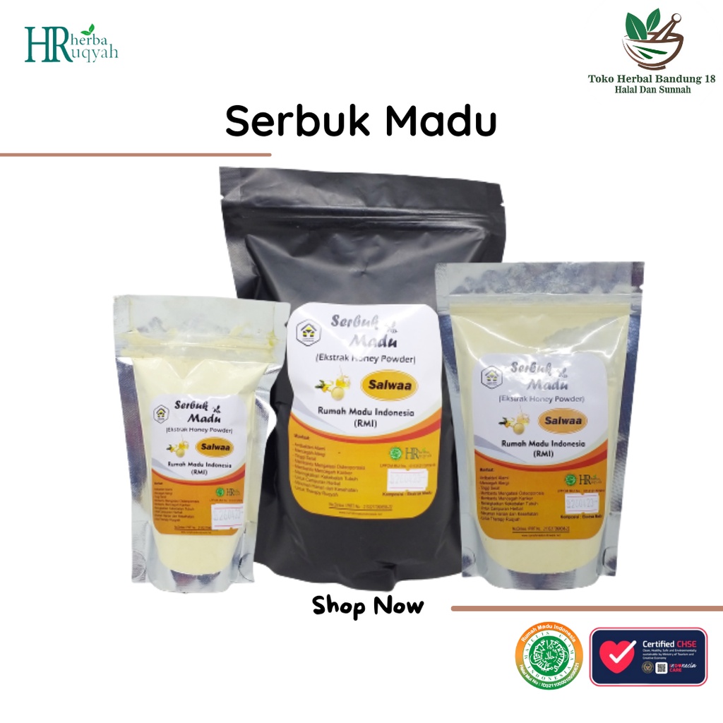 

Honey powder / Serbuk madu murni / Madu bubuk murni