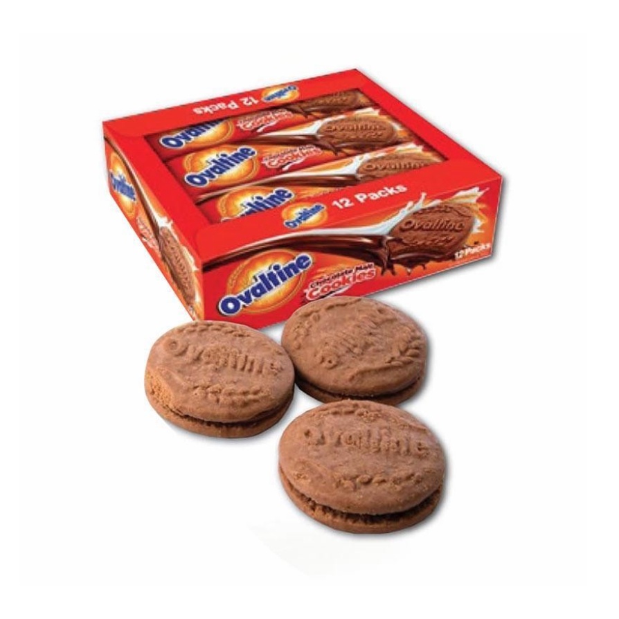 

Ovaltine Chocolate Malt Cookies Box 12x30 gram