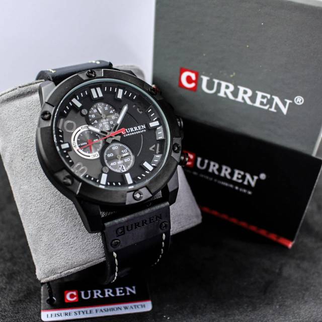 JAM TANGAN PRIA ORIGINAL CURREN 8285 CHRONOGRAPH PLUSBOX