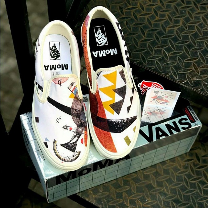 SEPATU SLIP ON VANS X MOMA CLASSIC VASILY KANDINSKY HIGH QUALITY PREMIUM IMPORT COD