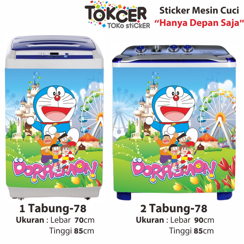 Stiker Mesin Cuci DORAEMON