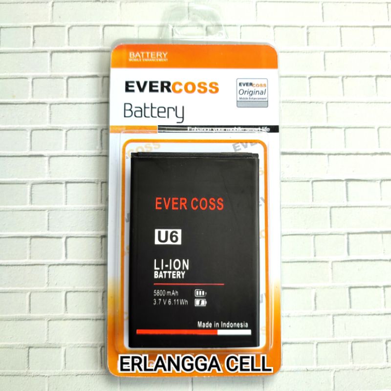 BATRE BATERAI EVERCOSS U6 XTREAM 1 PLUS / EVERCOSS XTREAM 1 PLUS