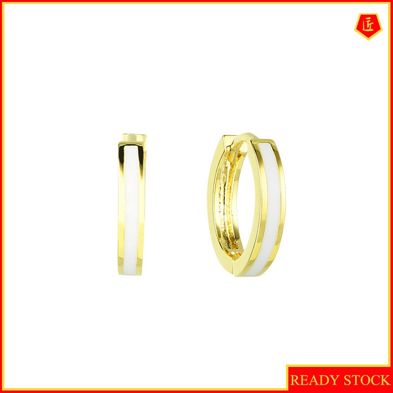 [Ready Stock]Classic Simple Circle Ear Clip Earrings