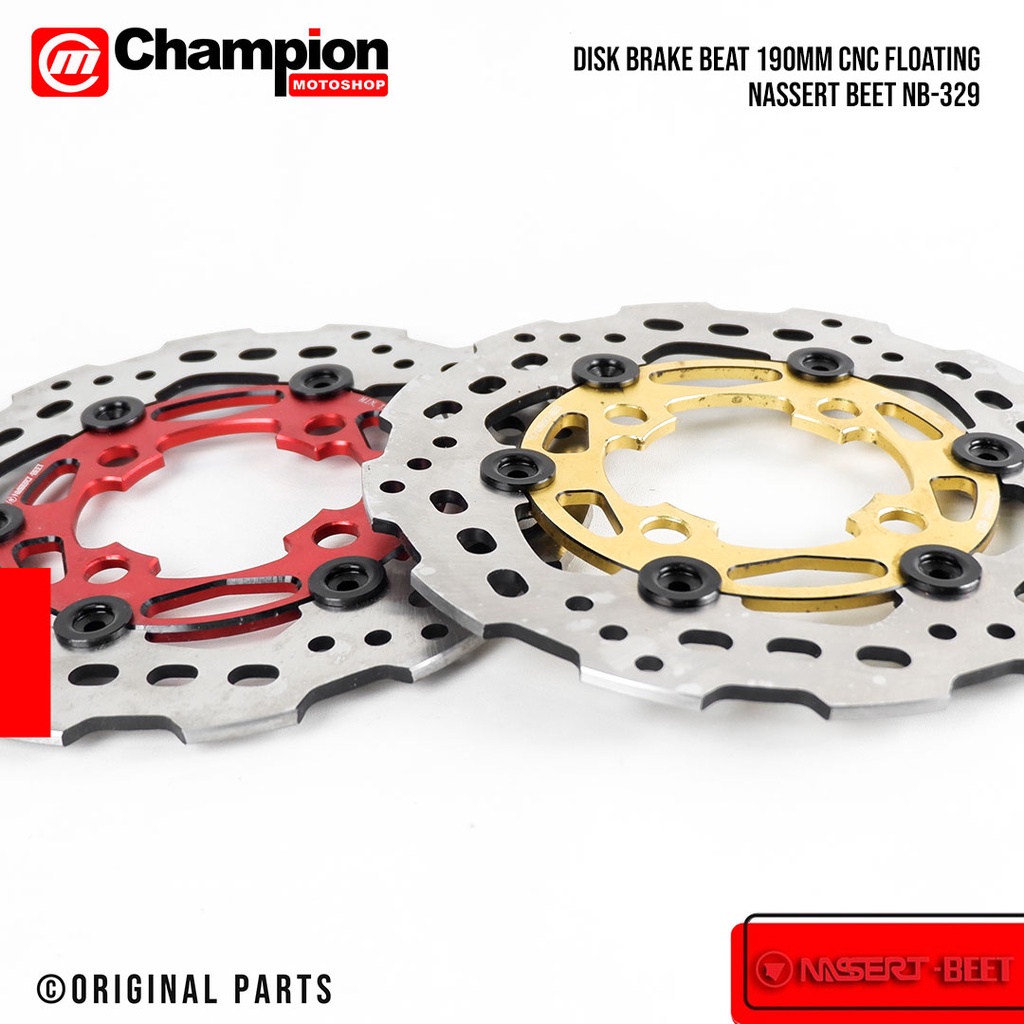 Piringan Cakram Disk Disc Brake Beat 190mm Cnc Floating 329 Nassert Beet