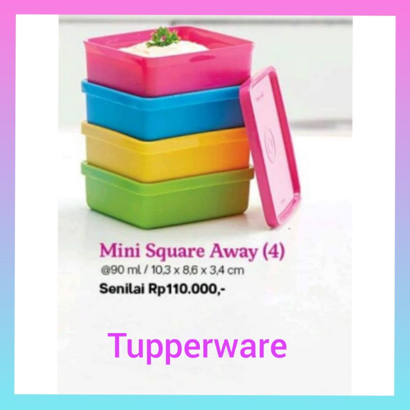 kotak mini serba guna Tupperware / kotak bekal kecil