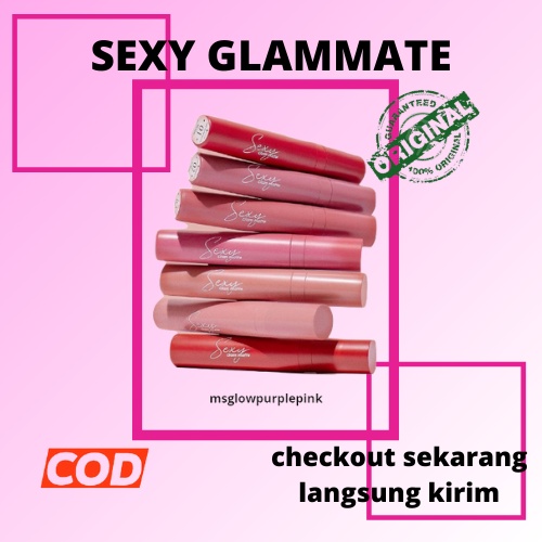 Sexy Glam Matte Ms Glow Lipstick Lip Cream Ms Glow Original