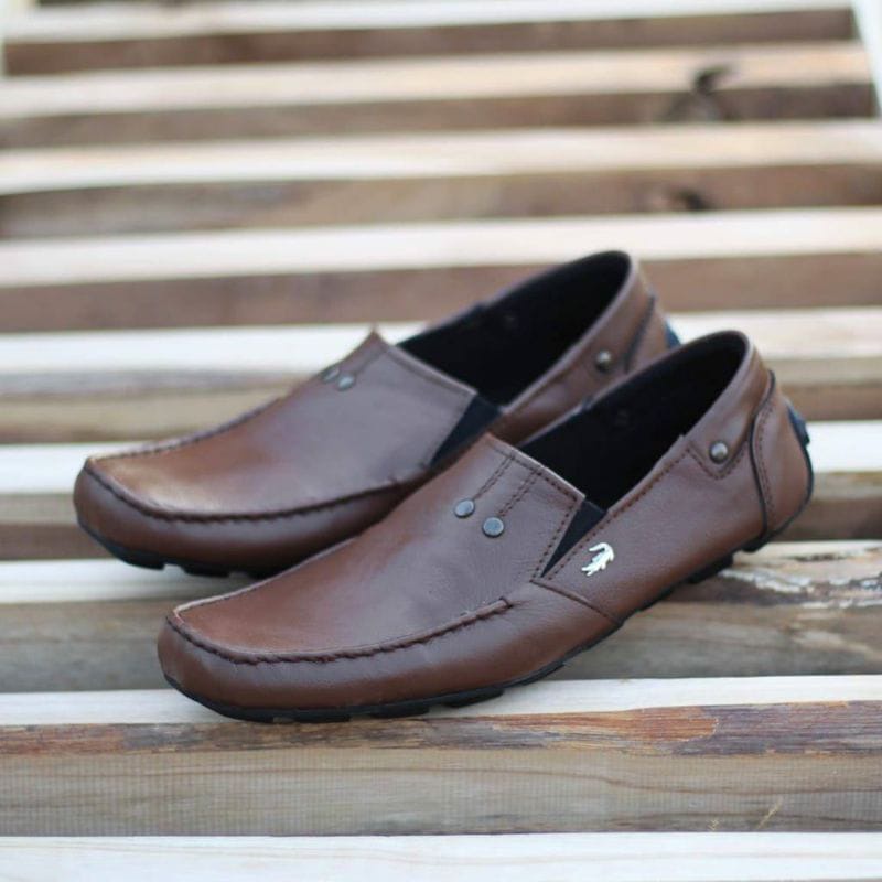 SEPATU PRIA KULIT ASLI SEPATU SLIP ON KULIT