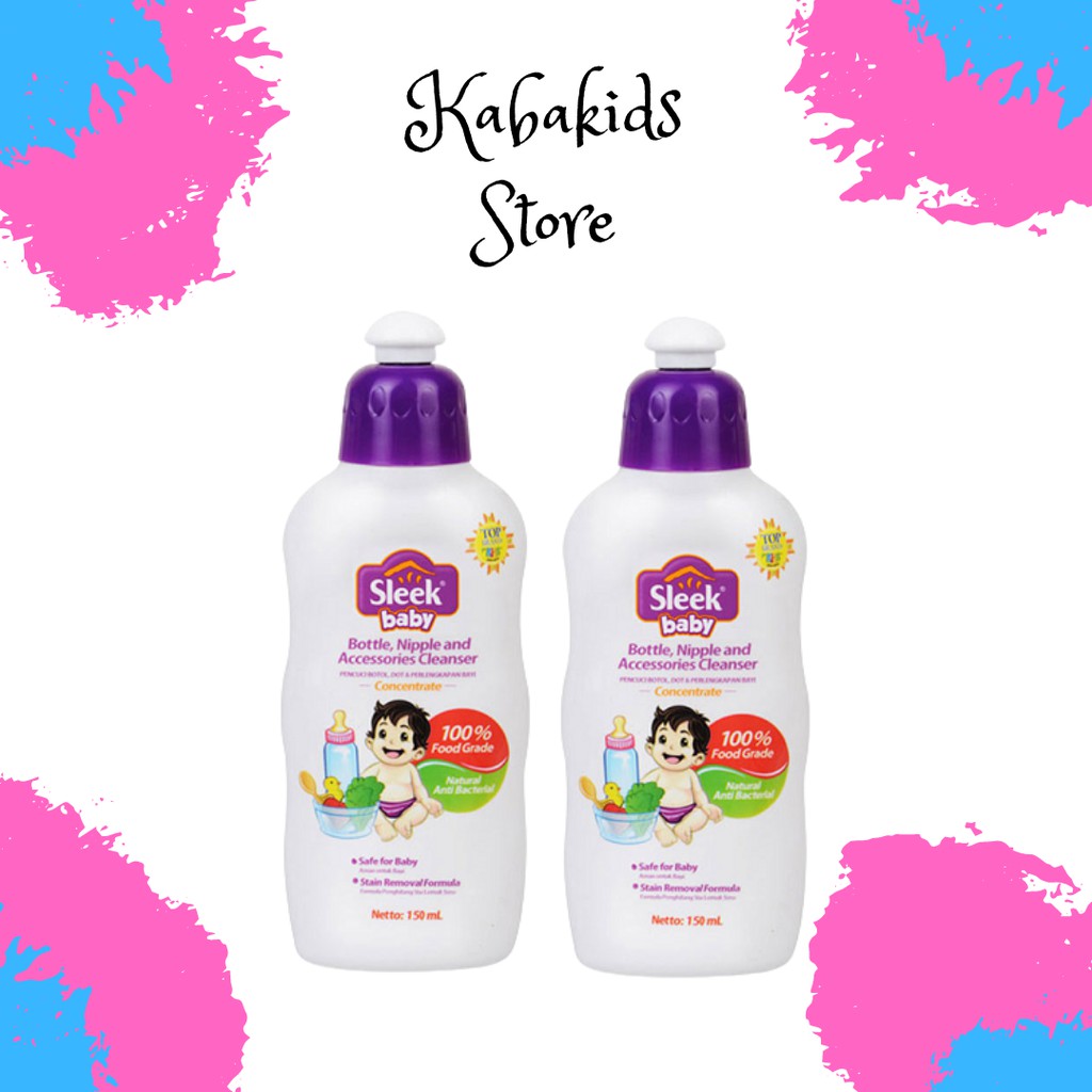 Sleek Baby Nipple Cleanser Botol - Kabakids Store