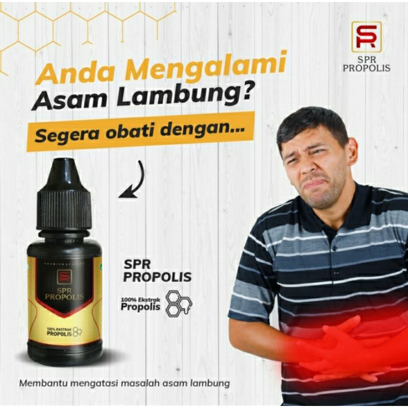 SPR Propolis Original Herbal Alami BPOM ObatMaag, Asam Lambung, Sariawan, Sakit Gigi