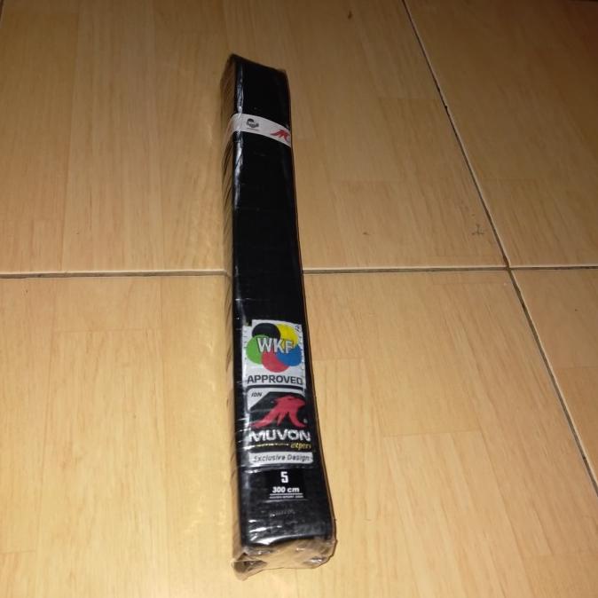 sabuk karate hitam muvon wkf sabuk karate muvon hitam wkf