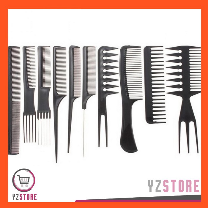 Sisir Rambut Alat Salon Potong Rambut 1 Set 10 PCS YZ39