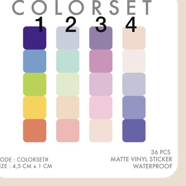 

Enjoy!!-487 Stiker warna / label nama untuk pensil pen waterproof